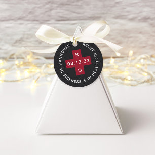 Étiquettes Cadeau Trousse de secours pour Mariage personnalisé
