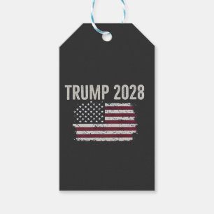 Étiquettes-cadeau Trump 2028 Président des élections américaines du 