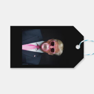 Étiquettes-cadeau Trump Bubble Gum Rose Président 47 États-Unis