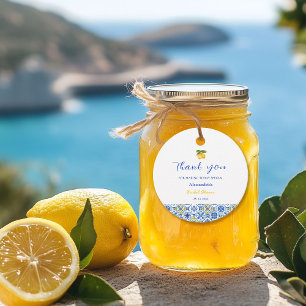 Étiquettes Cadeau Tuile Italienne Glace au Citron Été Enterrement de