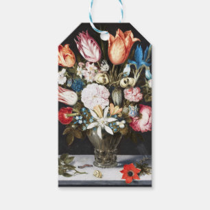 Étiquettes-cadeau Tulipes et Roses hollandaises antiques de Bosschae