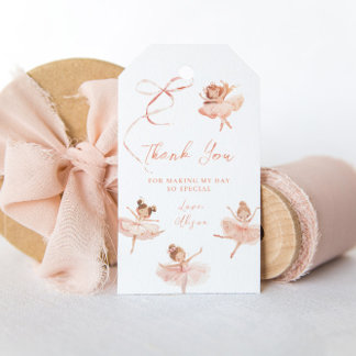 Étiquettes-cadeau Tutu Mignon Anniversaire de Ballerine 