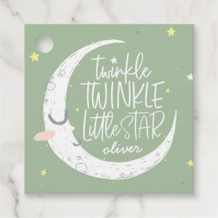 Étiquettes Cadeau Twinkle, scintiller la marque de fête d'anniversai