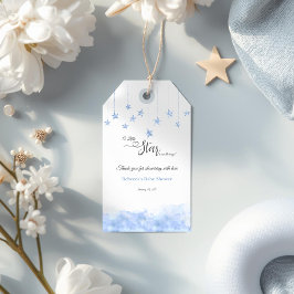 Étiquettes-cadeau Twinkle Twinkle Little Star Blue Boy Baby Shower