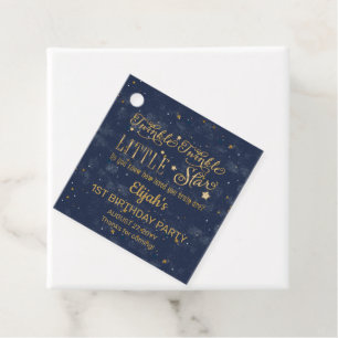 Étiquettes Cadeau Twinkle Twinkle Little Star Boy 1er anniversaire