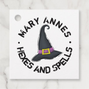Étiquettes Cadeau Typographie Casquette Halloween mignonne Whimsical
