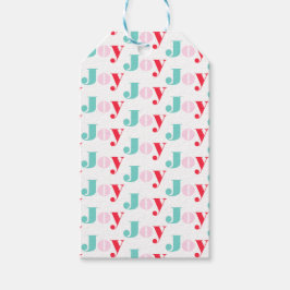 Étiquettes-cadeau Typographie de Christmas Joy
