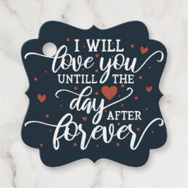 Étiquettes Cadeau Typographie de la Saint-Valentin