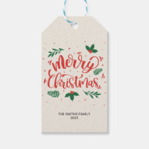 Typographie de Noël rouge et vert