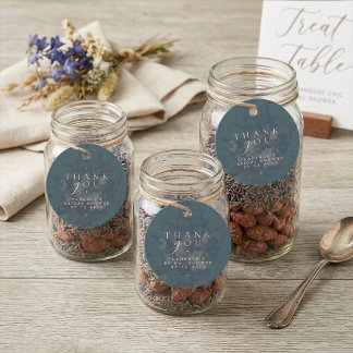 Étiquettes Cadeau Typographie Industrielle Vintage Salle de Mariage