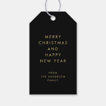 Typographie minimale simple moderne Noël noir