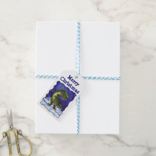 Étiquettes-cadeau Tyrannosaurus Noël Tags cadeaux
