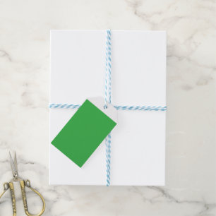 Étiquettes-cadeau un arrière - plan vert avec une bordure blanche