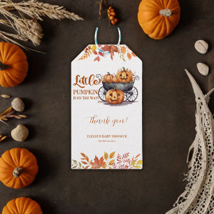 Étiquettes-cadeau Un Baby shower Automne D'Halloween Un Peu Citrouil