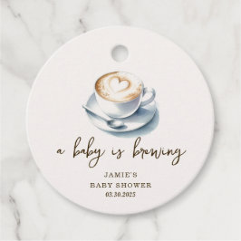 Étiquettes Cadeau Un bébé brasse du Baby shower