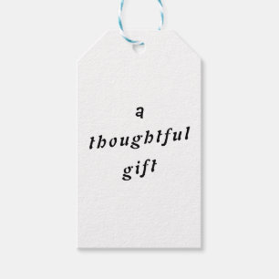 Étiquettes-cadeau Un cadeau réfléchi Quirky Pun Cadeau Amis Humour
