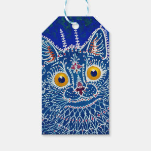 Étiquettes-cadeau Un chat de style gothique par Louis Wain