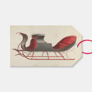 Étiquettes-cadeau Un Cheval Sleigh Open - Fred Weiss