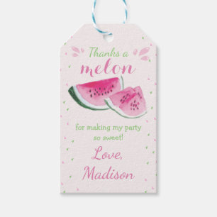 Étiquettes-cadeau Un Dans Un Melon Cute Watermelon Premier Anniversa