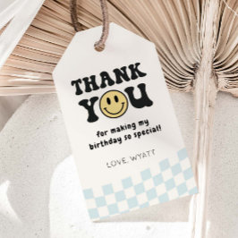 Étiquettes-cadeau Un heureux Mec Smiley 1er Anniversaire Faveurs