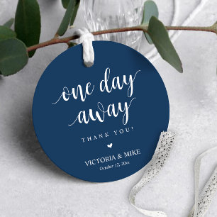 Étiquettes Cadeau Un jour plus tard, la répétition Mariage Merci Don