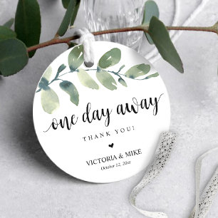 Étiquettes Cadeau Un jour plus tard, la répétition Mariage Merci Don