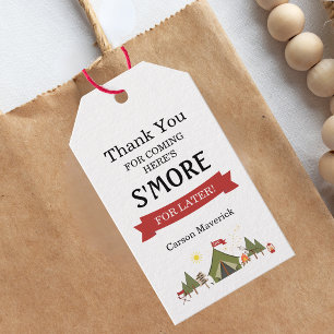 Étiquettes-cadeau Un joyeux anniversaire de garçon Camper heureux 