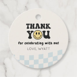 Étiquettes Cadeau Un joyeux Mec Smiley 1er Anniversaire