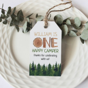 Étiquettes-cadeau Un joyeux Merci Camper