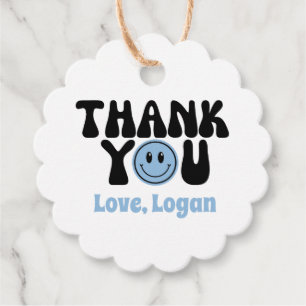 Étiquettes Cadeau Un mec heureux garçon remerciements faveurs