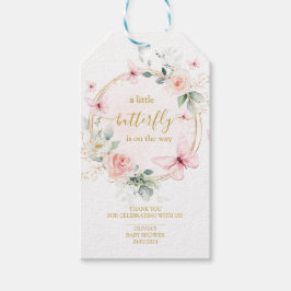 Étiquettes-cadeau Un petit baby shower papillon