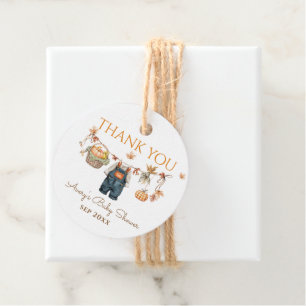 Étiquettes Cadeau Un petit Baby shower Rustique Boho Automne Un Peu
