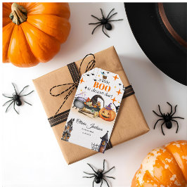 Étiquettes-cadeau un petit botte baby shower bébé invitations douche