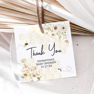 Étiquettes Cadeau Un petit Carré de Baby shower d'abeilles à miel