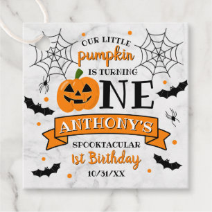 Étiquettes Cadeau Un petit Citrouille à l'occasion d'un Halloween 1e