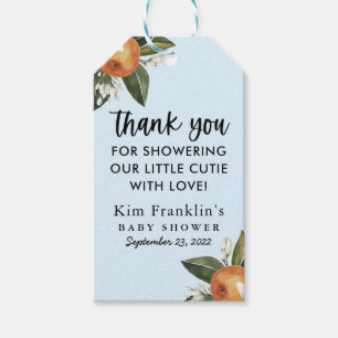 Étiquettes-cadeau Un Petit Cutie Clementine BABY SHOWER Favoriser Do