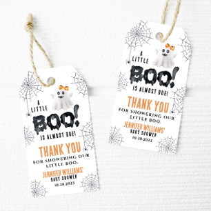 Étiquettes-cadeau Un petit livre est presque attendu Halloween merci