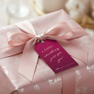 Étiquettes-cadeau Un Petit Quelque Chose Juste Pour Vous Rose