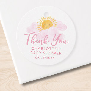 Étiquettes Cadeau Un petit rayon de soleil Remerciement pour Baby Sh