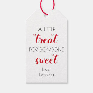 Étiquettes-cadeau Un petit régal pour la Saint-Valentin sucrée