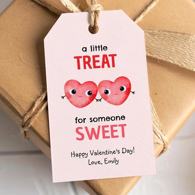 Étiquettes-cadeau Un petit régal pour quelqu'un de doux petits coeur (Créateur téléchargé)