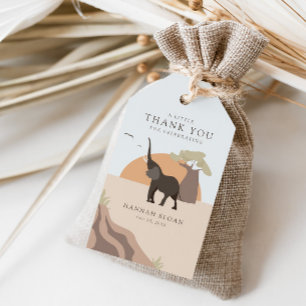 Étiquettes-cadeau Un Peu D'Arachide   Safari Desert Baby shower Favo