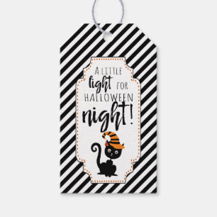 Étiquettes-cadeau un peu de lumière pour halloween nuit lueur bâton