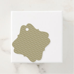 Étiquettes Cadeau Un tapis rectangulaire avec un motif géométrique c