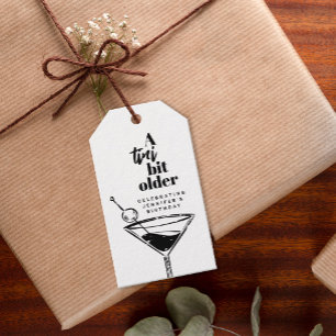 Étiquettes-cadeau Un Tini Un Peu Plus Ancien Martini