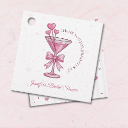 Étiquettes Cadeau Un tout petit peu engagé Fête de fiançailles Pink 