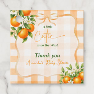 Étiquettes Cadeau Une Baby Shower pour un Petit Bout de Citron Adora