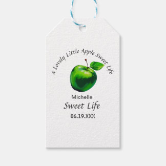 Étiquettes-cadeau une belle petite pomme douce vie Invitation