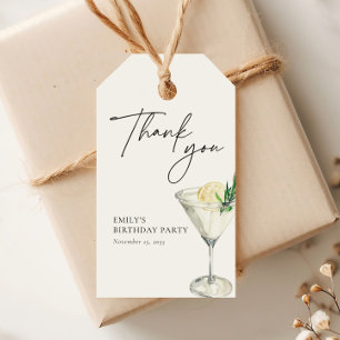 Étiquettes-cadeau Une nuit dans tout Anniversaire Blanc