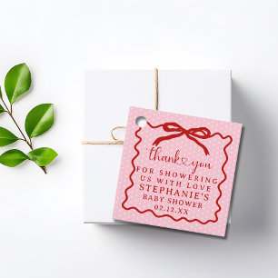 Étiquettes Cadeau Une petite chérie est en route Fête prénatale de b